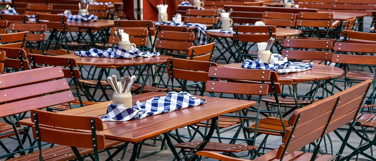 German beer garden